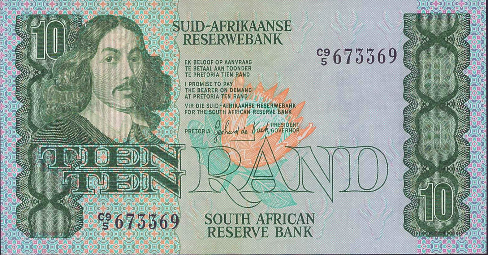 South Africa 10 1978 UNC P-120/c